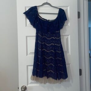 Francesca’s blue lace dress